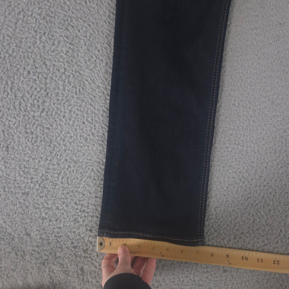 Silver Jeans Co Jeans Womens 34x32 Dark Indigo Avery Straight Leg Stretch Denim - Picture 2 of 11